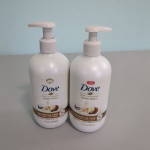 Lot of 2 Dove Pampering Care Shea Butter & Warm Vanilla Hand Wash new 13.5 oz